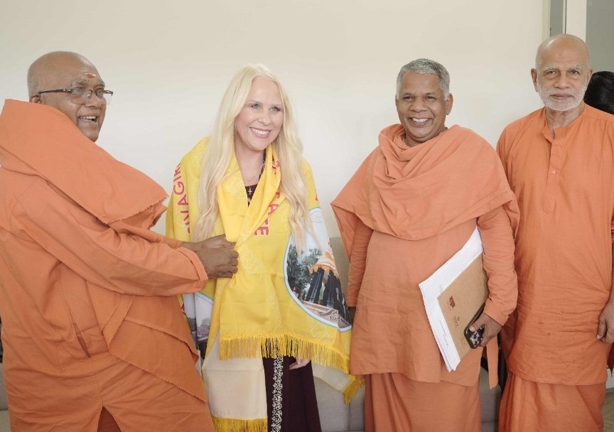 Dr Jill Renee Wood Founder Chairperson at Sivagiri Mutt Varkala Thiruvnanthapuram